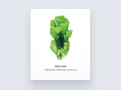 Indocrase crystal illustration