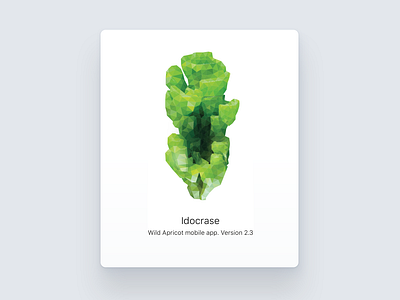 Indocrase crystal illustration