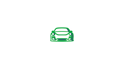 line icon porshe brand branding creative design icon identity illustration logo vector