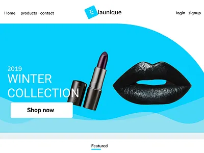 Elaunique beauty product design ecommerce design ecommerce shop figma figmadesign webdesign