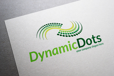 Dynamic Dots Logo Template advert advertisements airline bank business cargo coffee colorful connection corporate design drink energy food institute logo market organization powerpoint wave