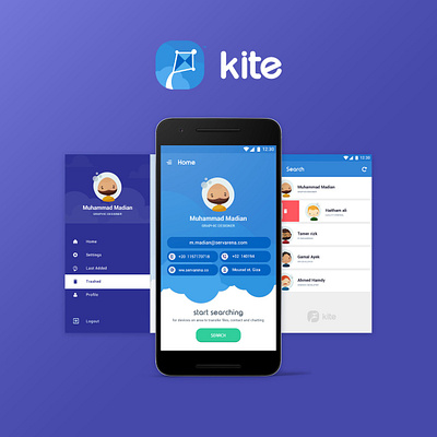 Kite App app app design arabic logo design icon illustration logo typography ui ux uxdesign uxui vector