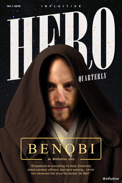 Ben, you're our only hope branding composition design hero illustration illustrator photomanipulation typography vector