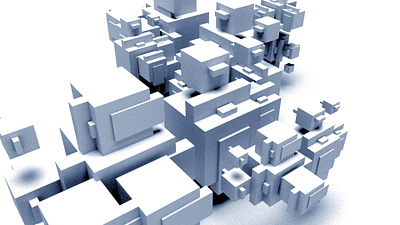 Block Party 3d art design illustration