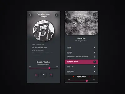 Music Player adobe adobe photoshop adobe xd dailyui dailyui009 design music player ui ux