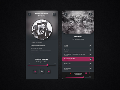 Music Player adobe adobe photoshop adobe xd dailyui dailyui009 design music player ui ux