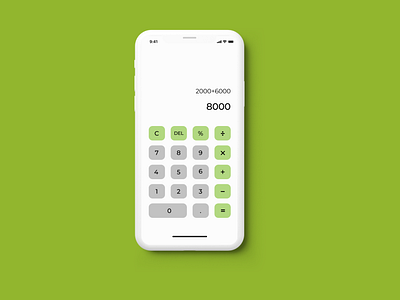 CALCULATOR dailyui mobile ui ux