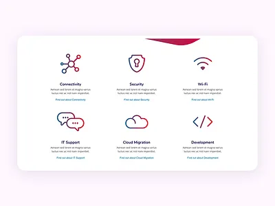 IT Services Page homepage interface landing product ui web design website