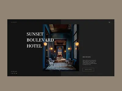 Sunset Boulevard Hotel Concept adobe illustrator adobe photoshop adobe xd branding branding concept design icon minimal typography uidesign ux design vector web website