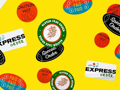 The Good Brothers Pizza Stickers delivery sticker design graphicdesign pizza pizzeria restaurant sticker sticker