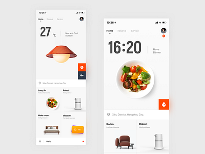 Future Hotel app design ui ux