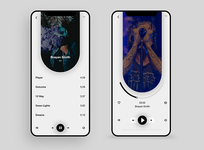 Music Player app design ui ui design ux ux design web website