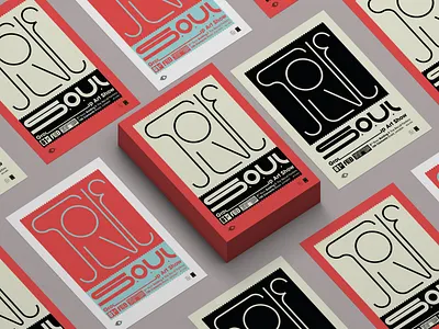 Solve SOUL posters branding burak beceren design exhibition flat graphic design london poster poster design solve soul typography vector