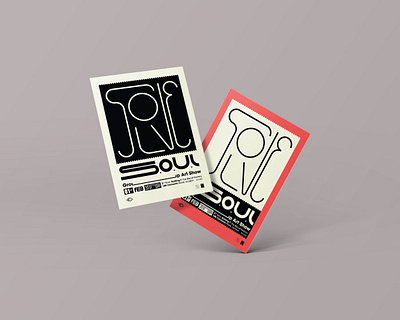 Solve SOUL posters branding burak beceren design exhibition flat graphic design london poster poster design solve soul typography vector