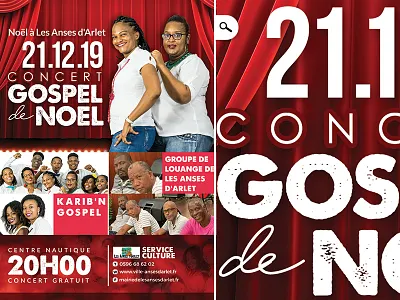 christmas gospel concert Flyer artist band caribbean christmas city culture department flyer gospel local singers xmas