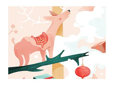 Dear, deer. art direction drawing graphic design illustration wacom wacom cintiq