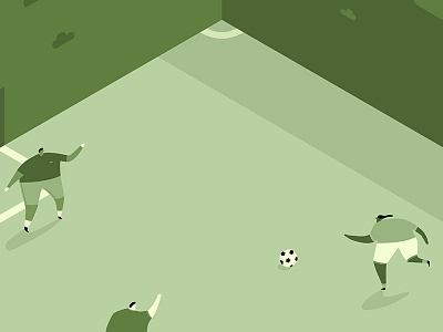 Gameone - Futsal - Version Two footie futsal gameone green illustration isometric korea roof sheffield sports