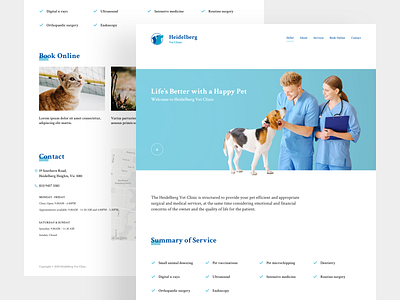 Vet Clinic Website animal clinic medical pet vet website