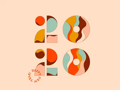 2020 2020 graphic hny illustration new year simplistic type typography
