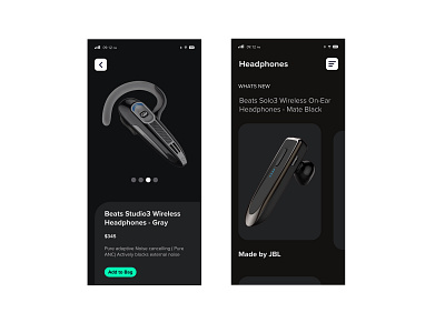 HeadPhones ui design xd uidesign