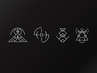 Daily UI 55/100 - Icon Set abstract dailyui dailyui055 dark dark mode illustration ui uiux userinterface ux vector