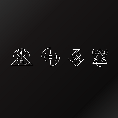 Daily UI 55/100 - Icon Set abstract dailyui dailyui055 dark dark mode illustration ui uiux userinterface ux vector