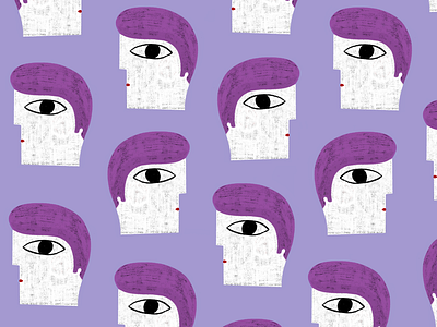Pattern heads illustration pattern