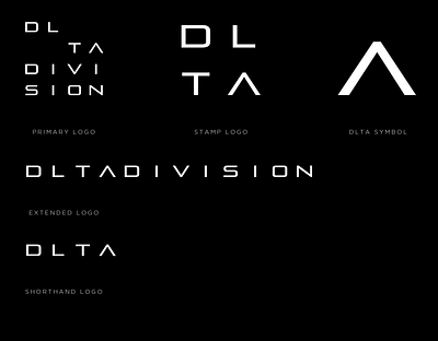 DLTA DIVISION LOGO delta division dlta edm future label logo logodesign logotype miami heat music pirulen space type typeface