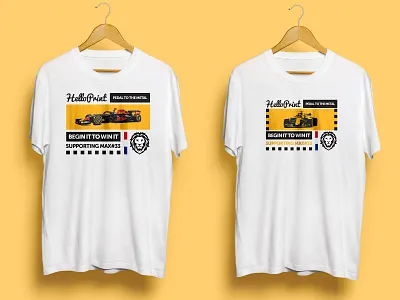 Helloprint support Max Verstappen T-shirt branding companybranding corporatebranding formula1 maxverstappen sports sportsbranding tshirt tshirt art tshirt design tshirtdesign tshirts