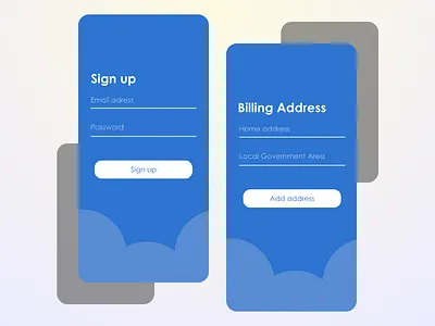 Sign up design illustration invision invisionapp mobile app design signup typography ui ux