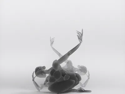 Contemporary dance - VR sculpture series 3d 3d art 3d artist 3d modelling 3d models 3d sculpture contemporary dance dance htcvive vr
