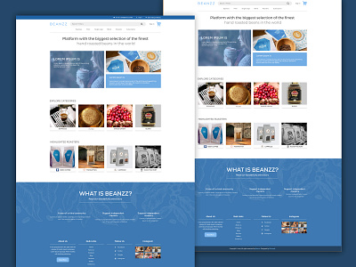 coffee Beanz website design brand branding coffee corporate corporate identity design illustration logo modern vector web design webdesign website website design