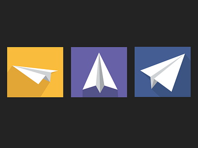 Paper Plane Icons design logo paper planes vector illustration