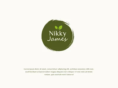 Nikky James brand branding cosmetic cosmetic logo cosmetology design icon identity illustration leaf logo typography
