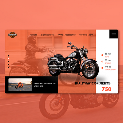 Harley davidson- Concept Product page E-Commerce, Online shop adobexd branding design e commerce flat ui uiux ux web webdesign webdevelopment