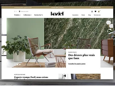 Koziel Homepage ecommerce homepage ui webdesign