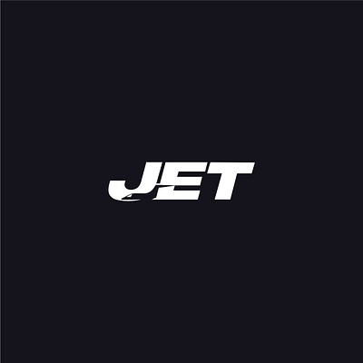 jet brand creative design illustration jet logo logo mark mark negative space logo vector