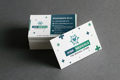 AISH MEDICALS | LOGO DESIGN | BUSINESS CARD brand branding business card business card design graphic graphicdesign logodesign website