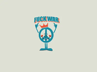 Fuck War brooklyn designer character design graphics illustration sticker design t shirt design type vector design