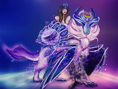 Mirana from Dota 2 adobe photoshop art beautiful character design colorful dota 2 gaming illustration painting