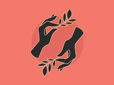 Haus Plant Logo circle clean floral hand icon icon design iconography logo organic plant plant illustration simple symetry