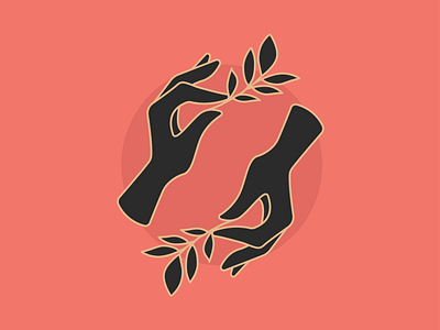 Haus Plant Logo circle clean floral hand icon icon design iconography logo organic plant plant illustration simple symetry