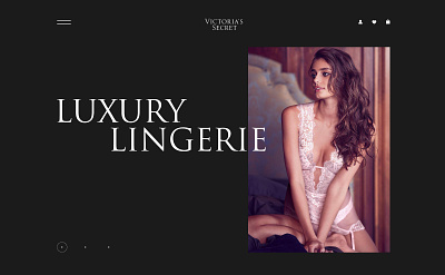 Victoria's Secret promo page concept e commerce lingerie mainpage page shop typografy ui uidesign victorias secret web