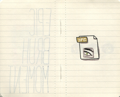 Pocket Moleskine C drawing eye icon ink jpeg jpg moleskine sketch sketchbook windows 95