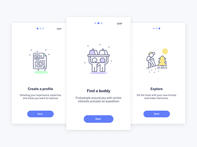 Daily UI #23 | Onboarding | Hiking buddy daily ui daily ui 023 design design app figma minimal minimalism onboard onboarding onboarding screen onboarding screens onboarding ui product design ui uipractice uiux ux ui