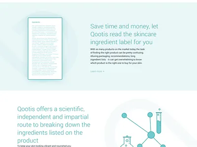 Qootis - Beauty products search engine. responsive design responsive website search engine ui ux