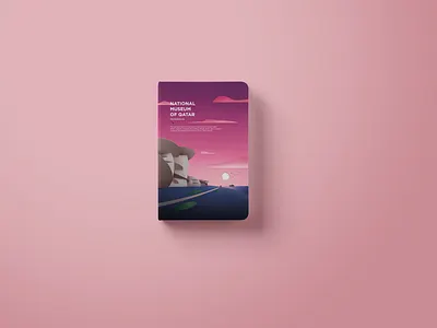 National Museum of Qatar Notebook architecture art artist artwork branding color design illustration sky vector