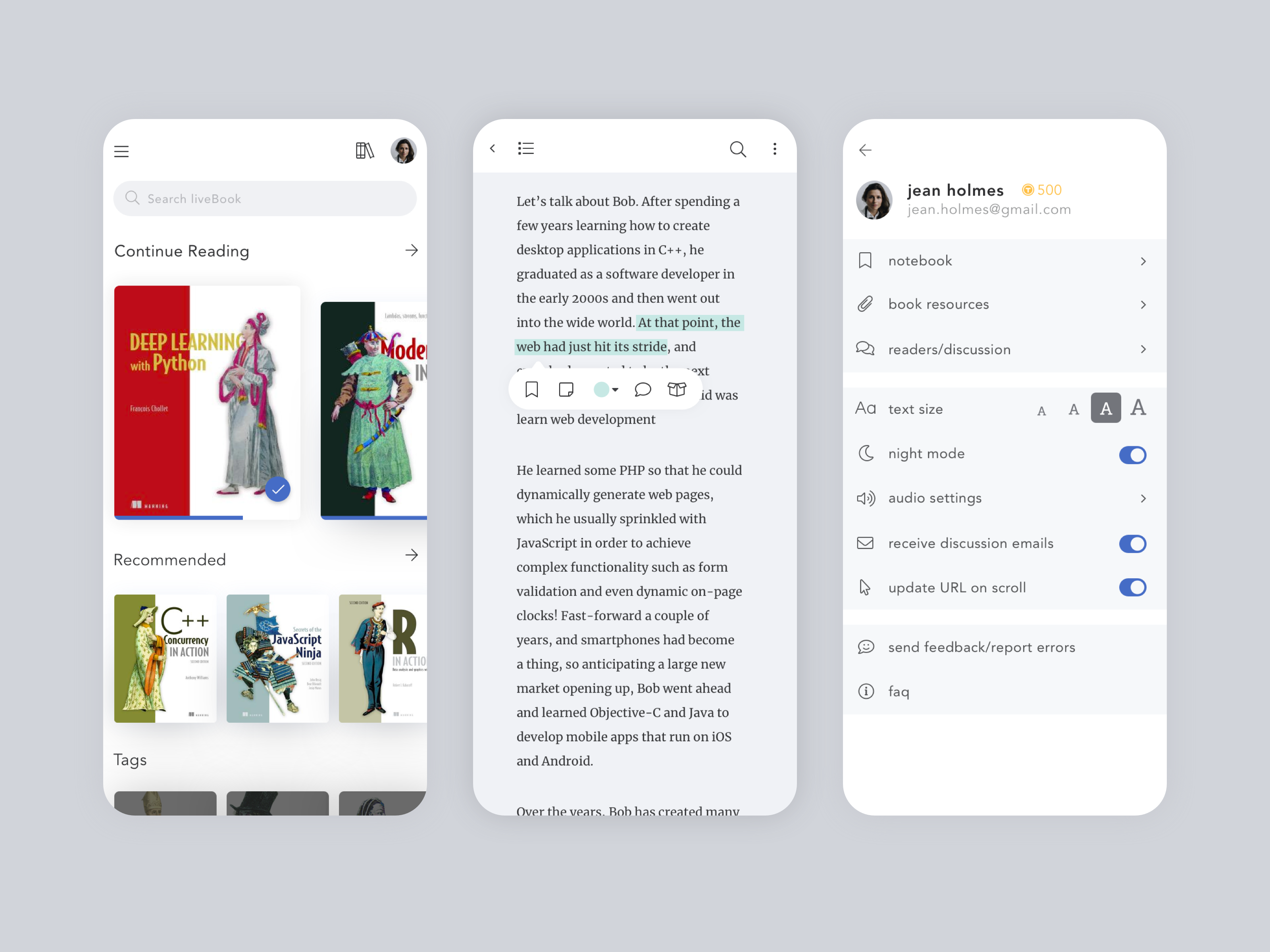Example of Reader App for Development