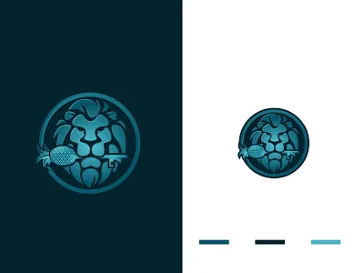 Lion Key, Unused design. illustrator keys lion luxury minimal pineapple realestate realty