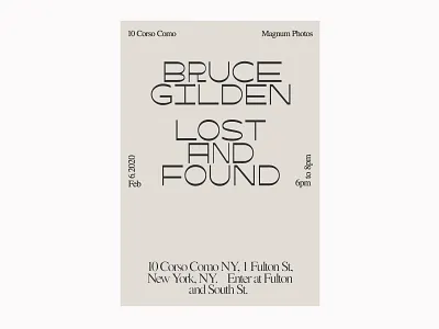 lost and found layout minimal typography